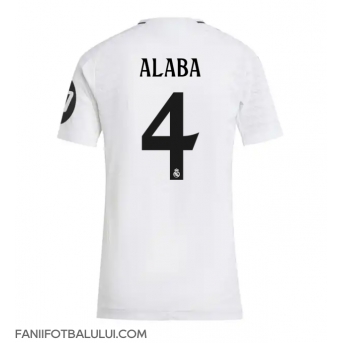 Real Madrid David Alaba #4 Tricou Fotbal Replică 2024-25 Femei Acasa